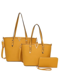 3in1 V Accent Shopper Set LF305T3 YELLOW